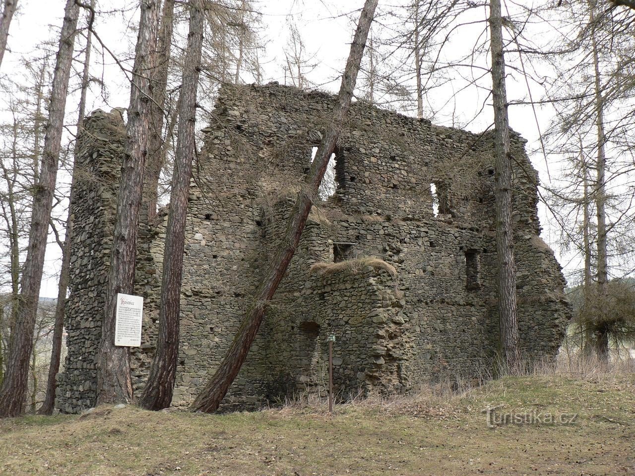 Kasovice, pháo đài