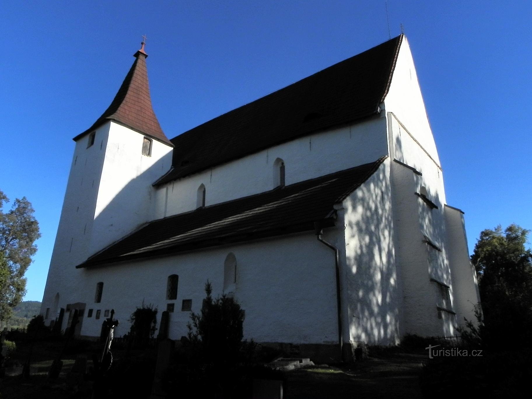 Kašperské Hory, igreja de St. Nicolau