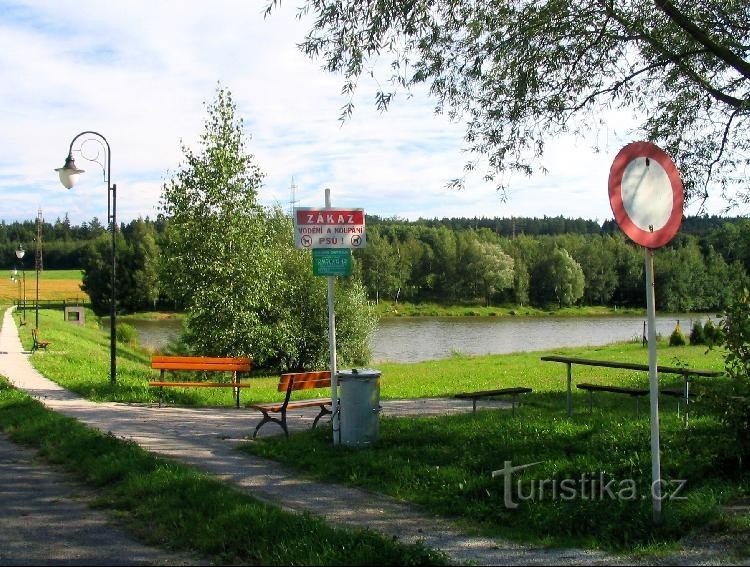 Kateřinice – am Wasserreservoir