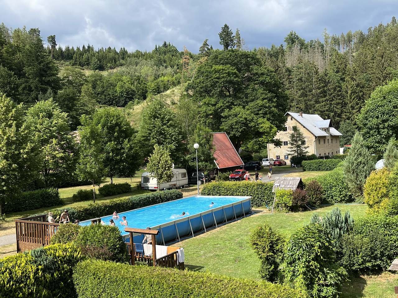 Kemp Karolina bazén a koupání