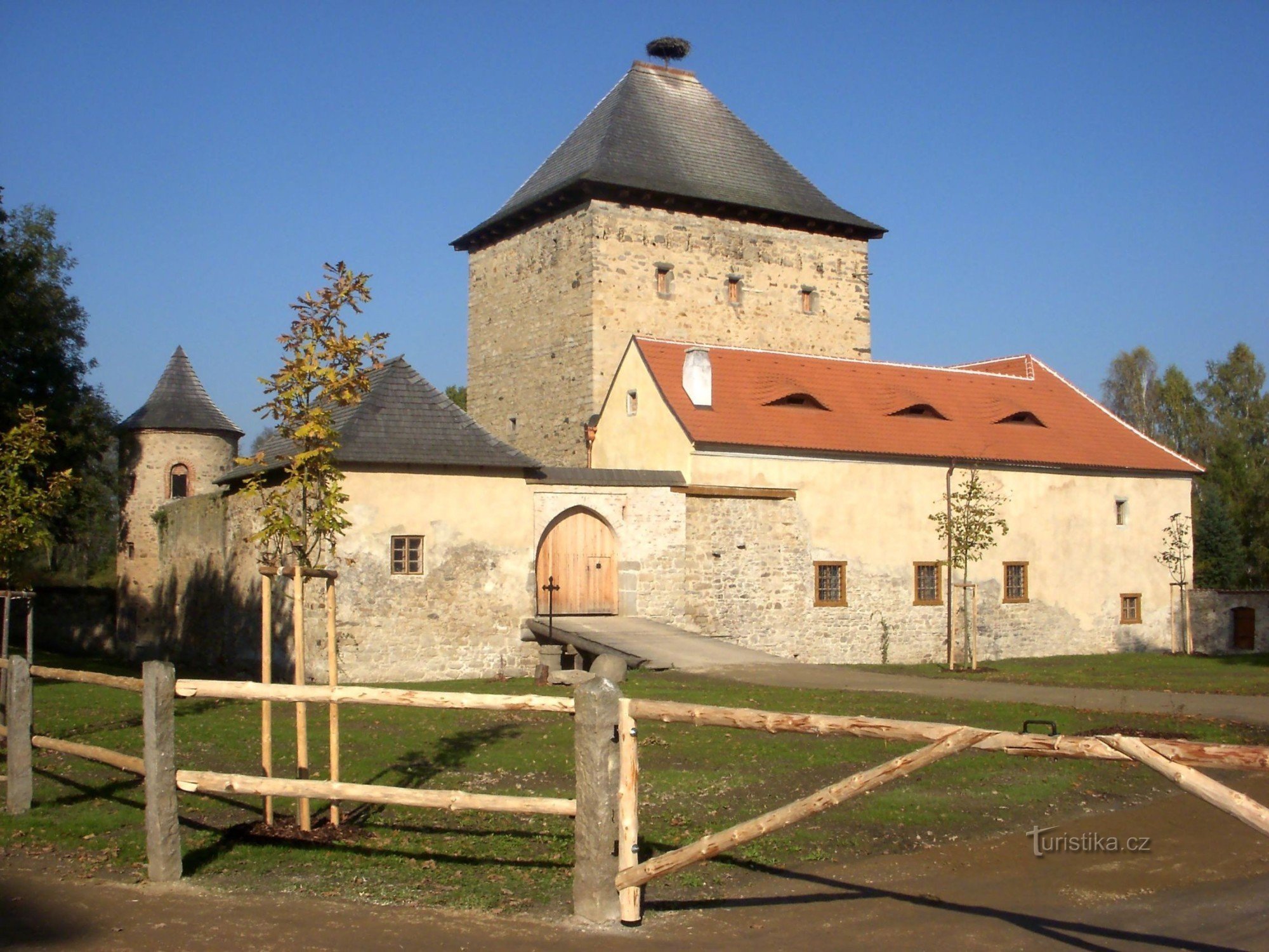 Kestřany - Pháo đài phía dưới