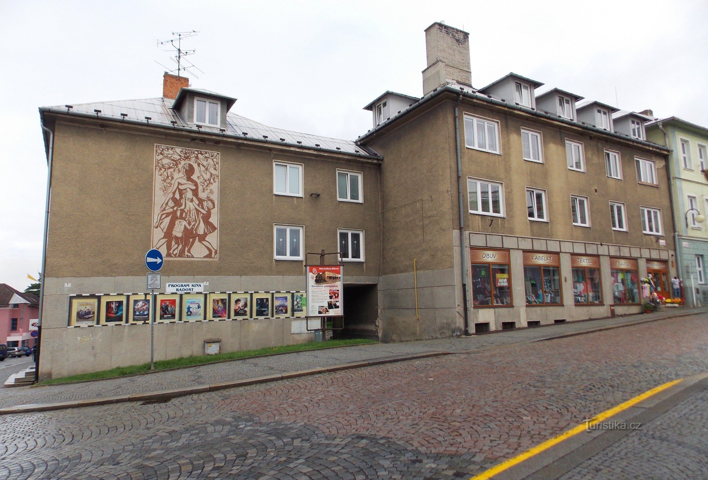 elokuvateatteri Radost on Slezské náměstí