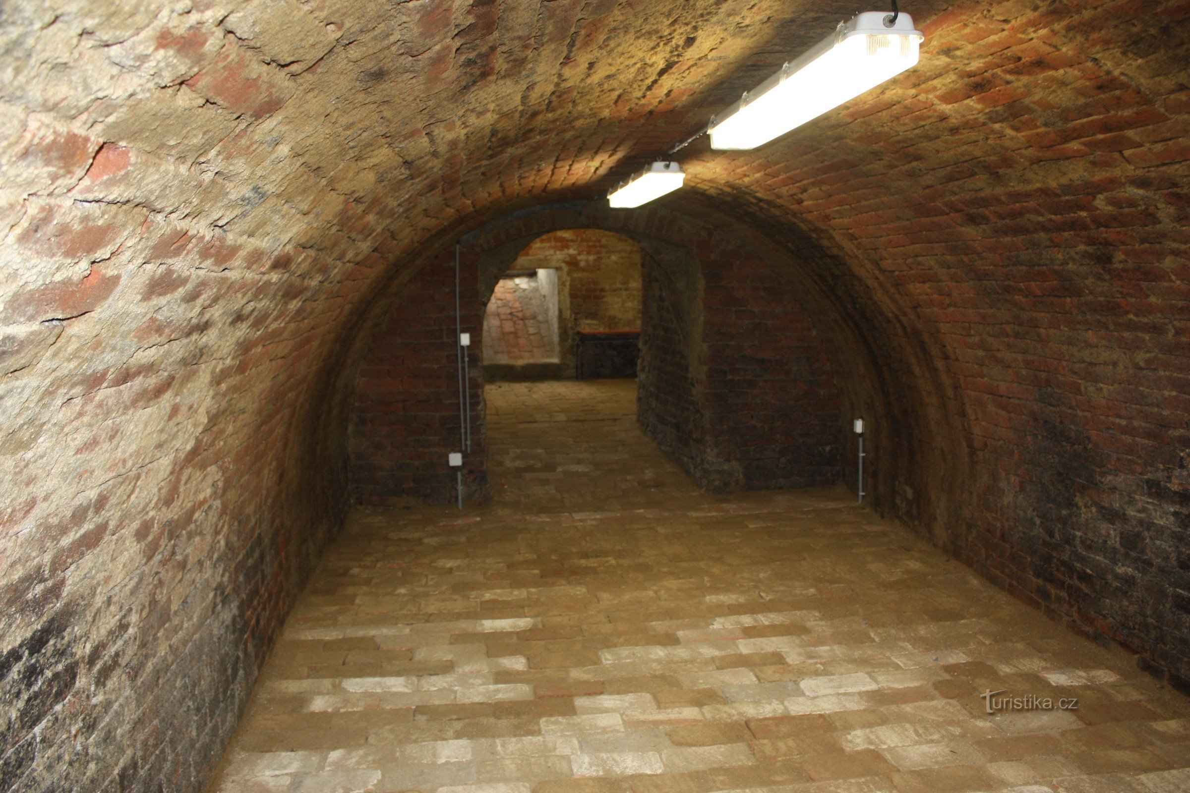 Vaulted cellars used for the activities of the museum in Bohdalice