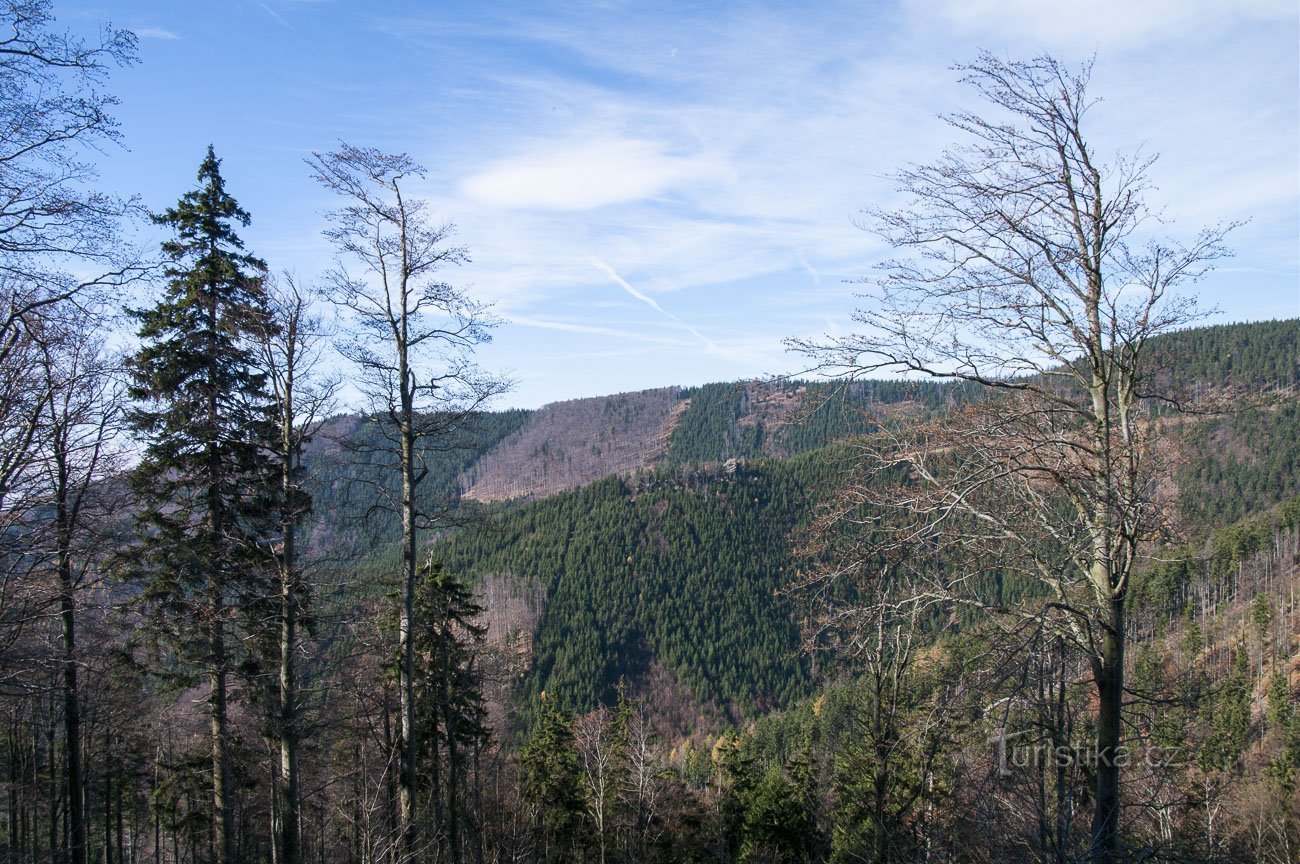 Den går ner till Dry Mountain