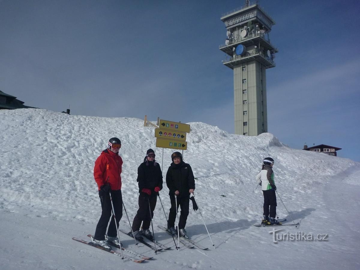 Klínovec - jazda na nartach przez jeden dzień