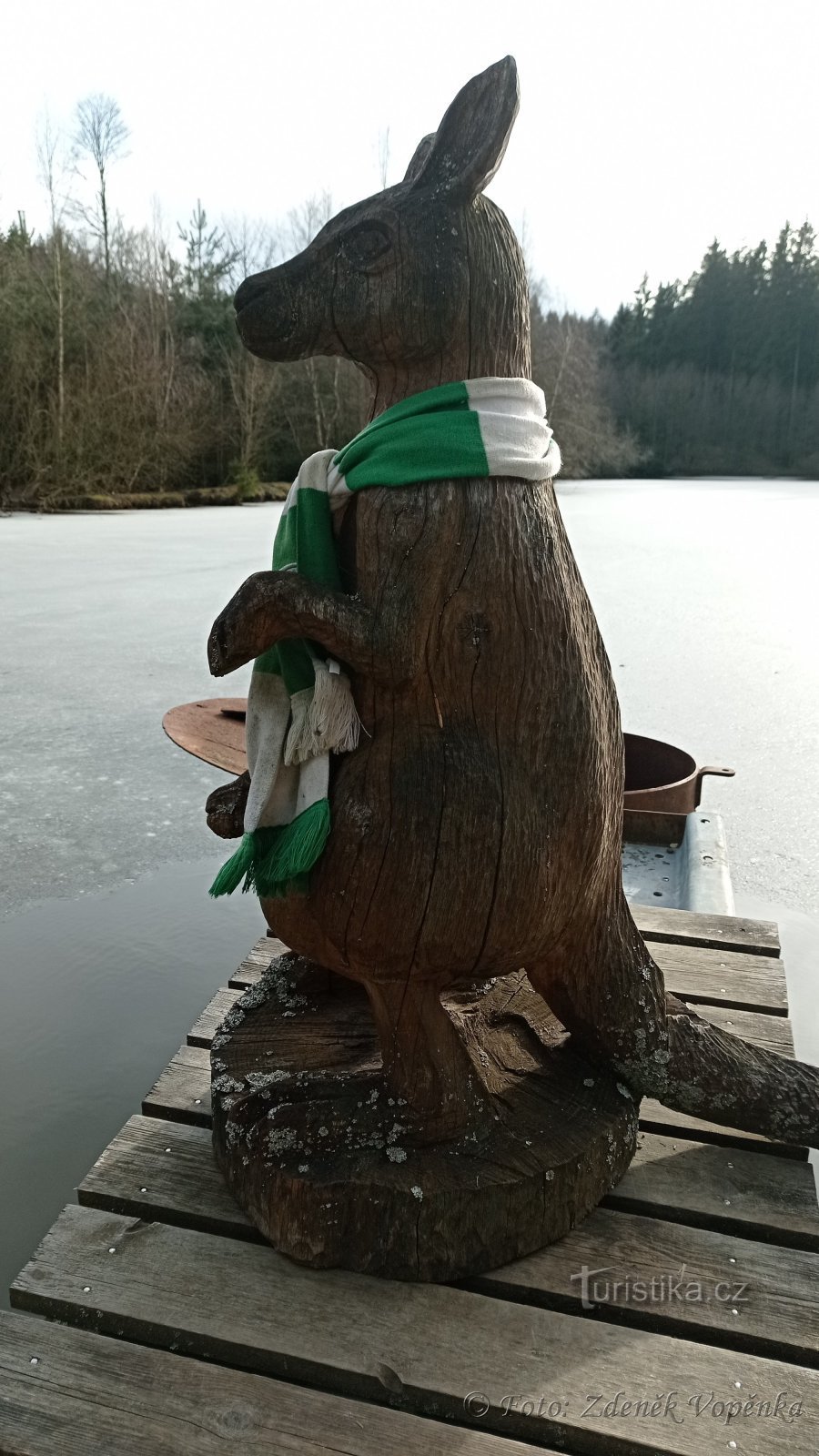 Un canguro guarda refrescos en Waterman.