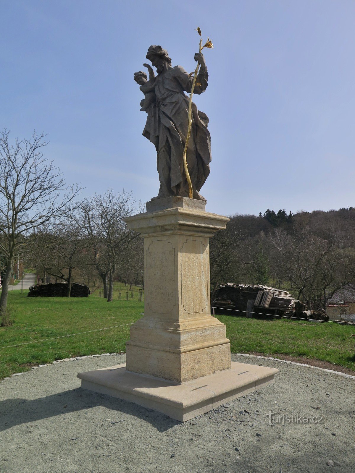 Knínice (lähellä Boskovicea) - Pyhän Tapanin patsas Joseph