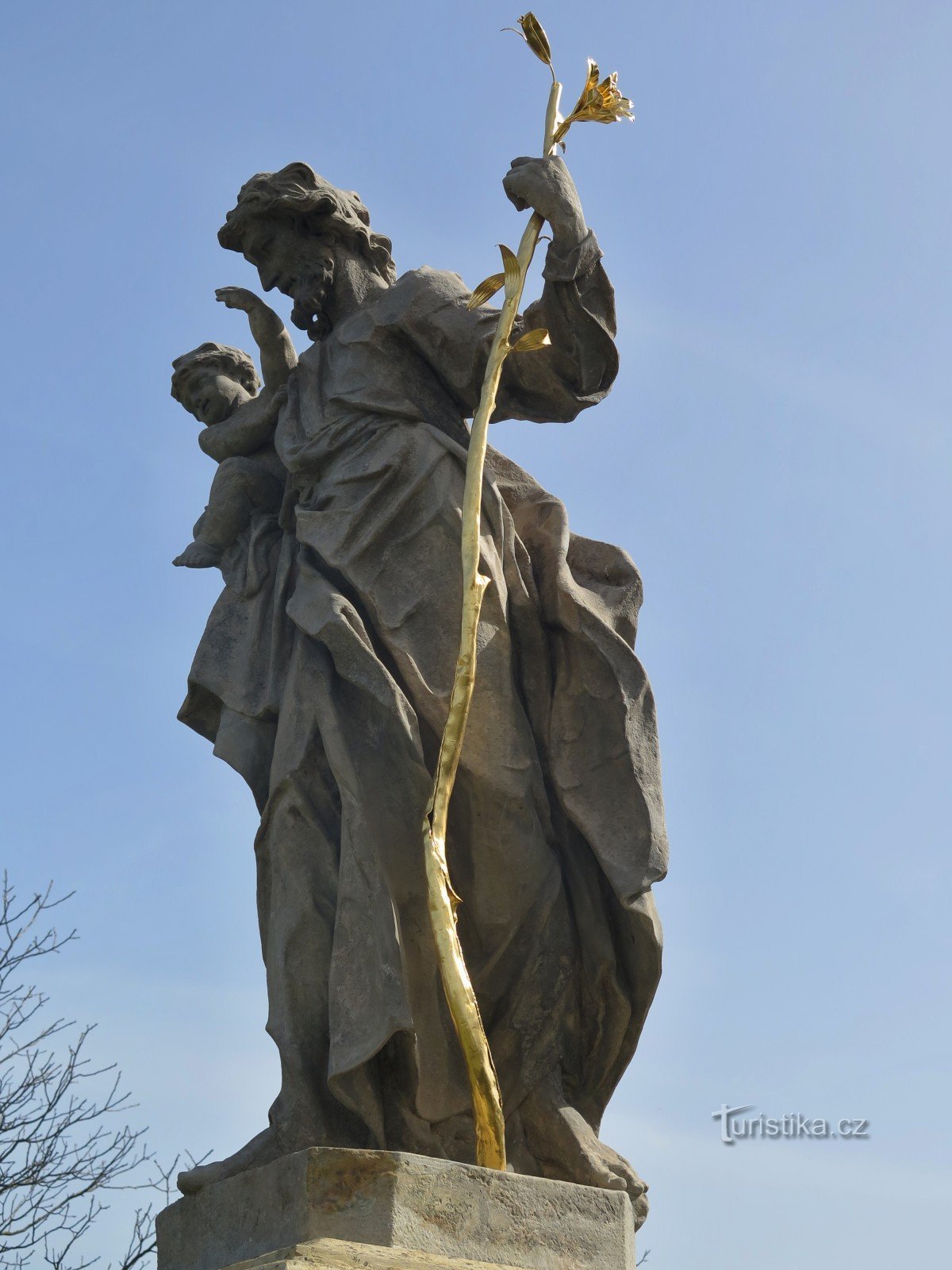 Knínice (lähellä Boskovicea) - Pyhän Tapanin patsas Joseph