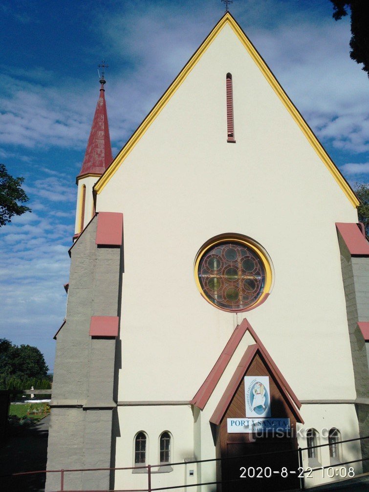 Koclířov. Kyrkan St. Alphonse och P. Mary av Fatima