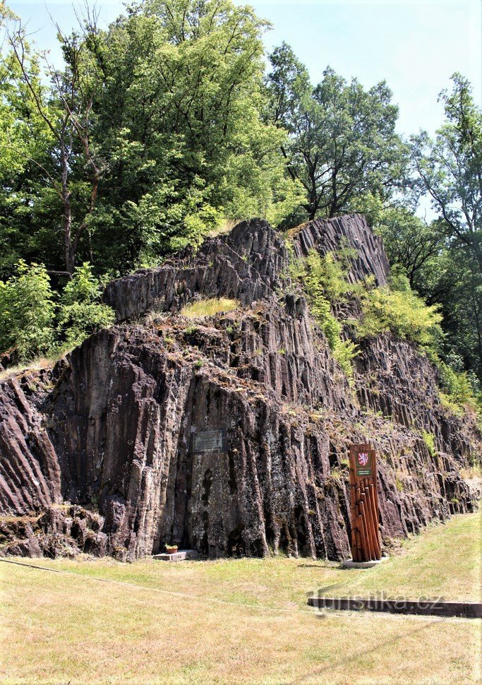 Kodeš-Felsen bei Heřmanice