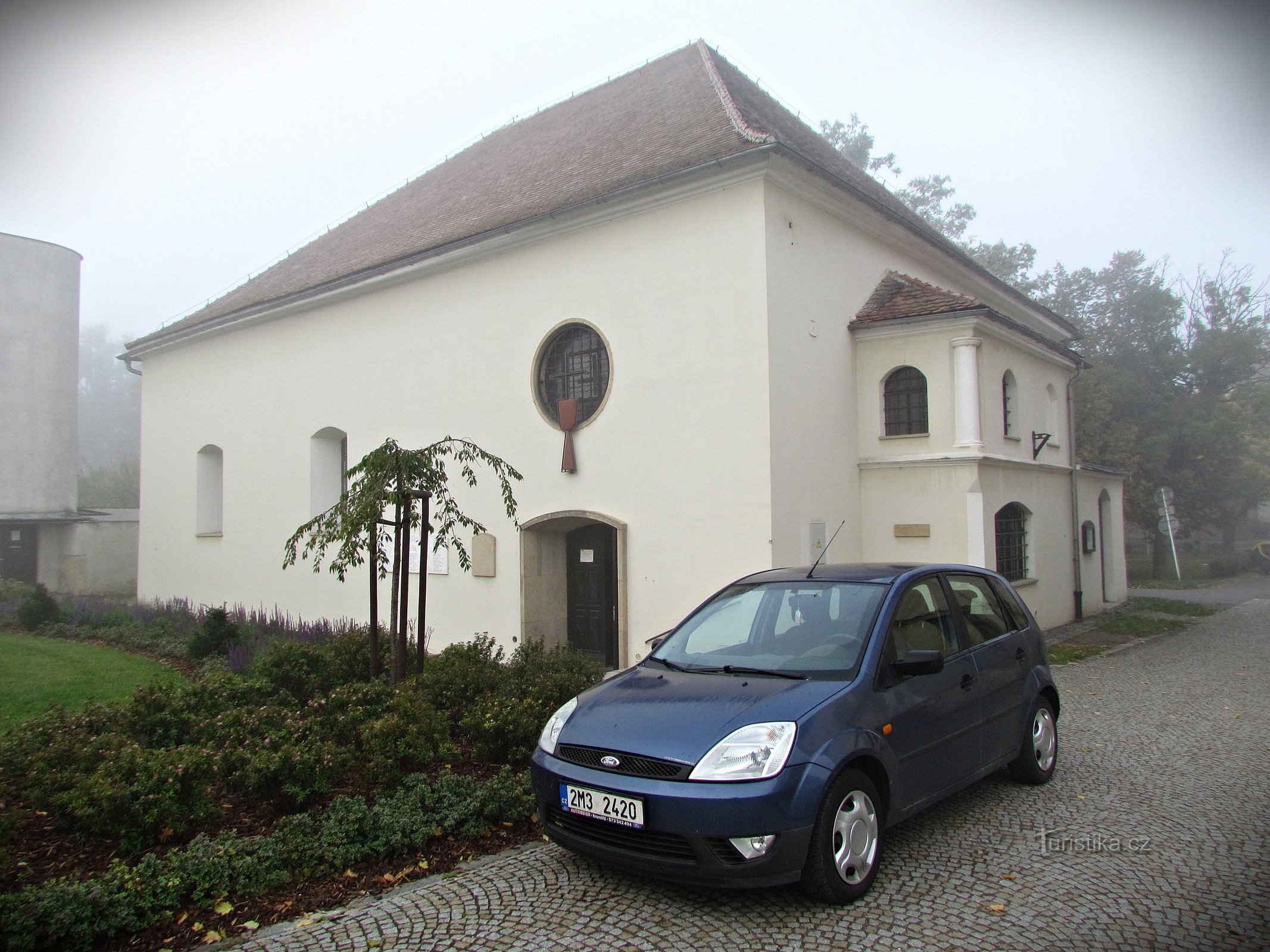 Kojetín - Rue Palackého et la synagogue