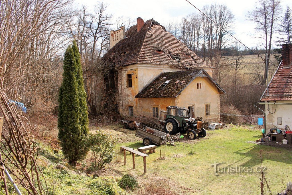 Kojšice, veduta del castello da NW