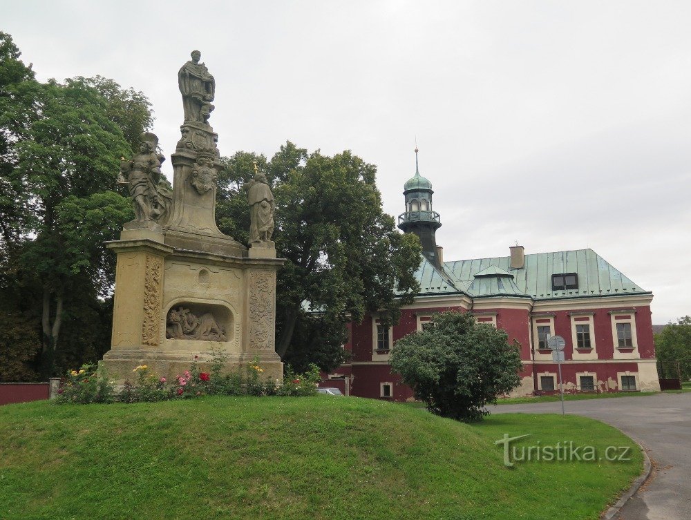 Kokořín - statue of St. Nicholas Tolentinsky