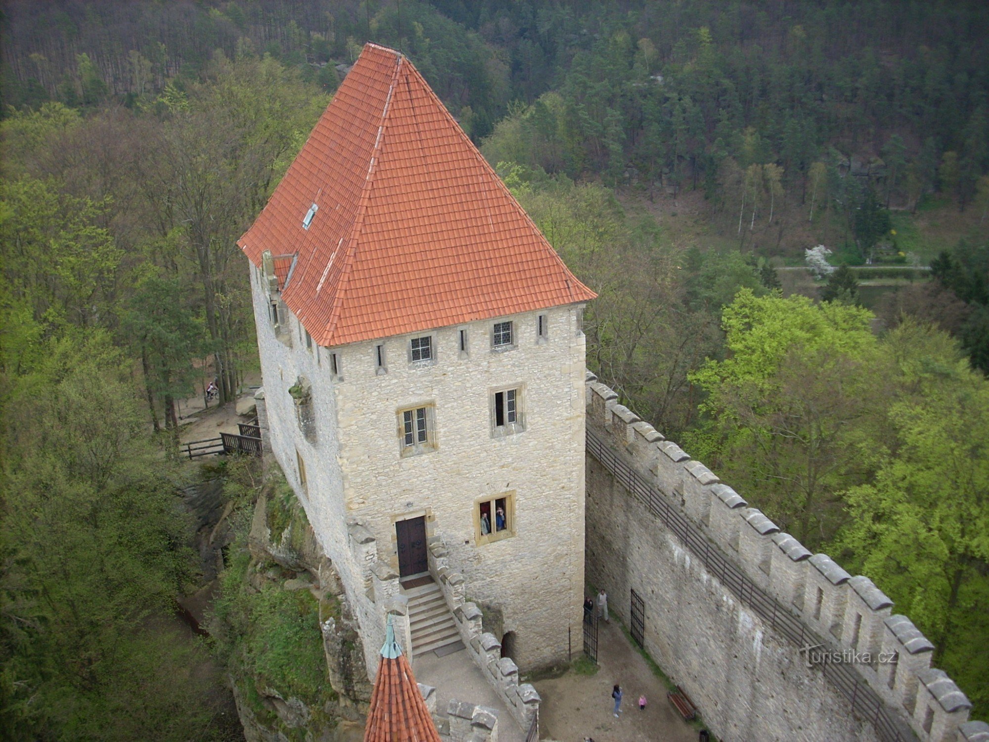 Kokořín from the tower