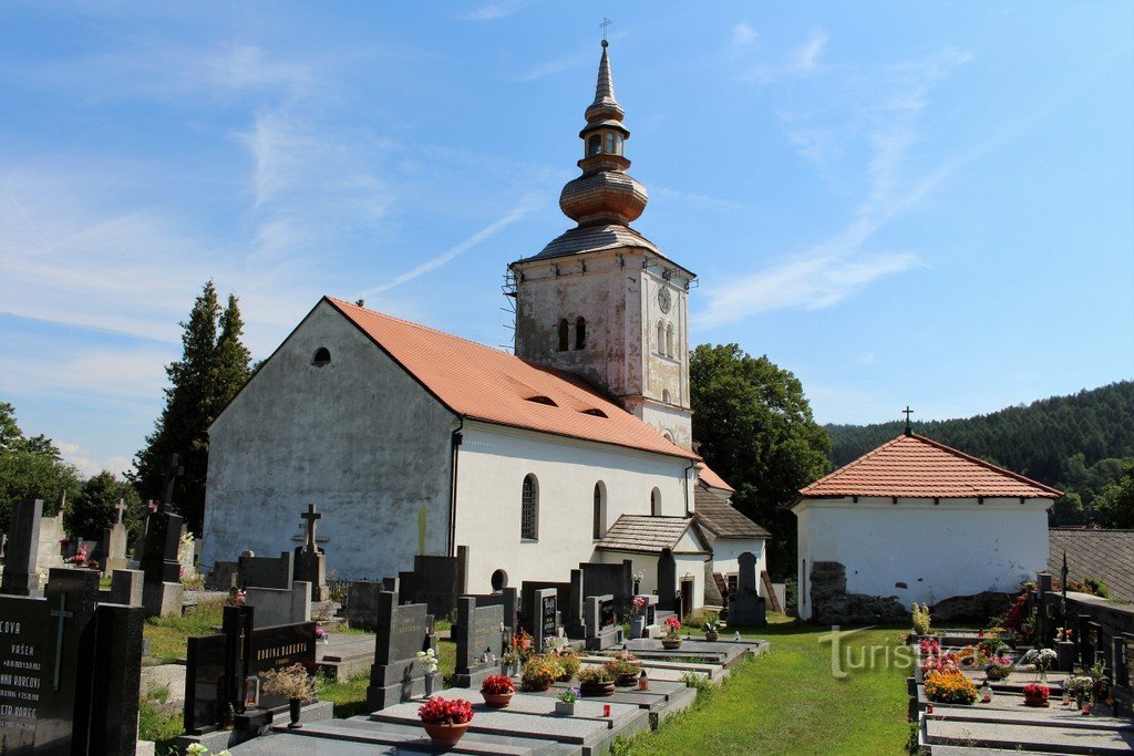 Kolinec, kirken St. Jakob den større