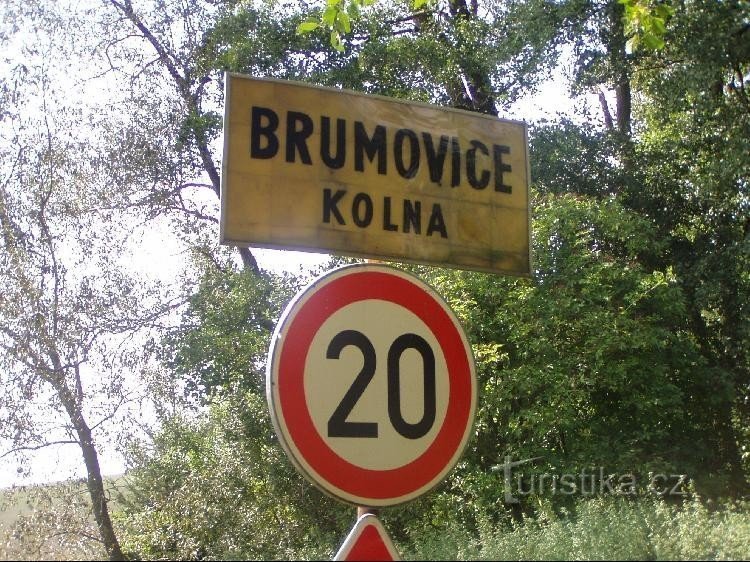 kolná: cedule