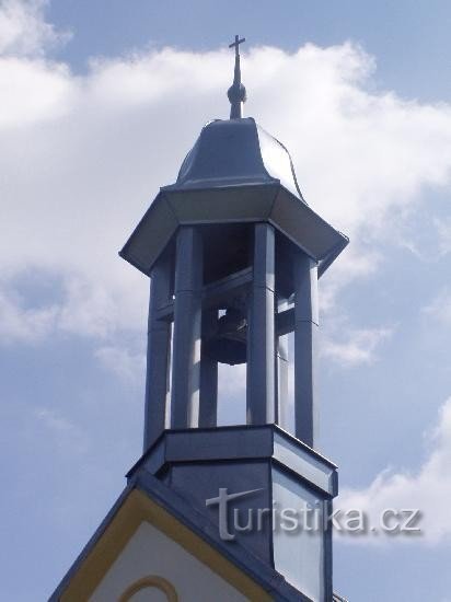 styrhytt: detalj av klocktornet