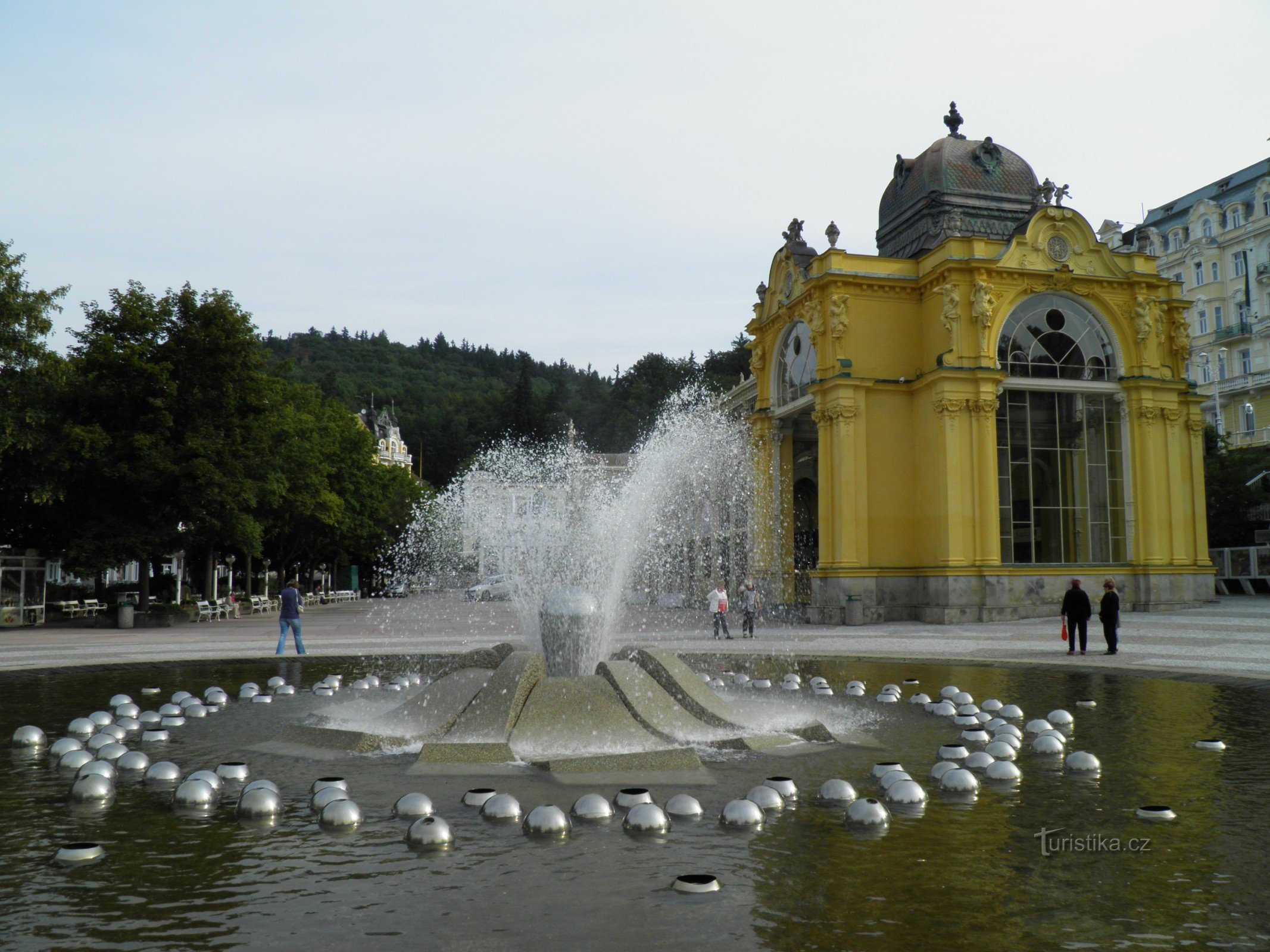 Colonnade ở Mariánské Lázně.