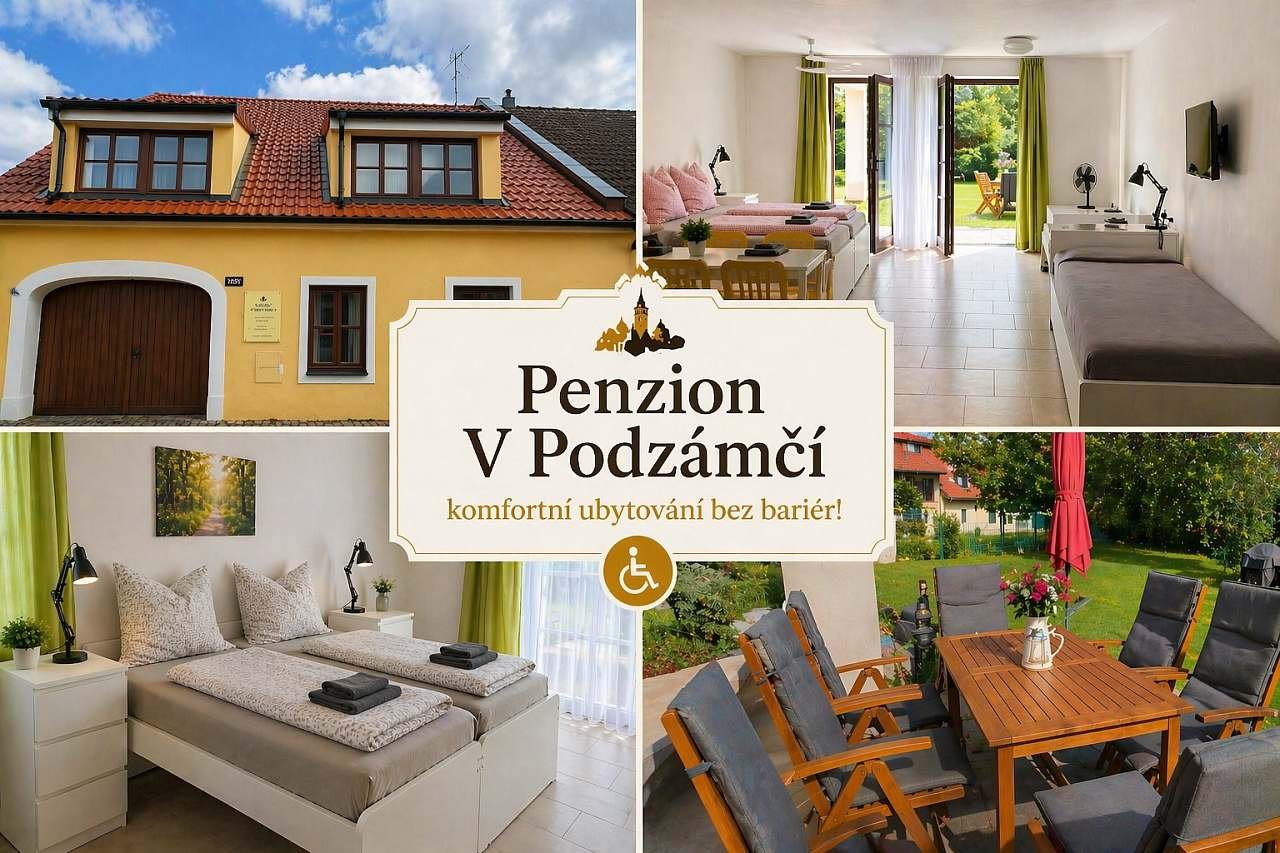 Komfortní bezbariérové ubytování v Třeboni