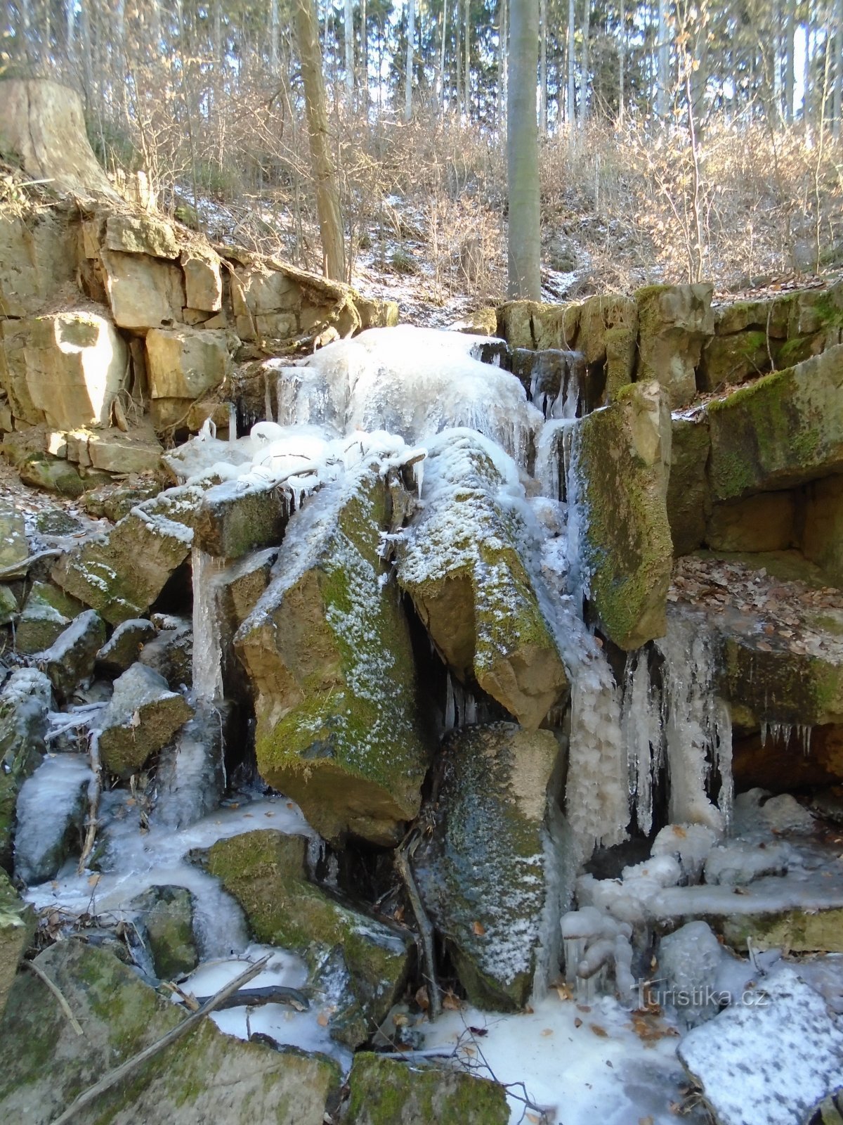 Končinský waterfall (Slatina nad Úpou)