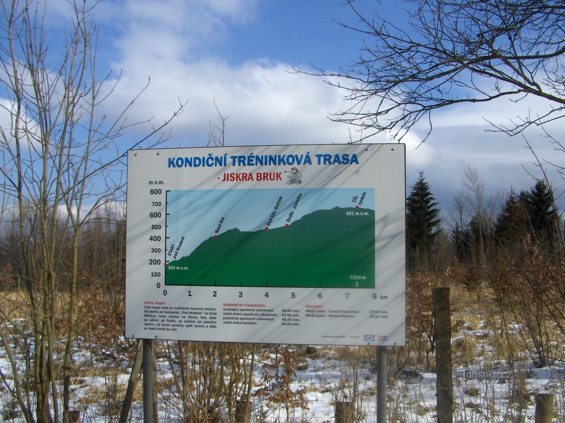 Parcours d'entraînement physique.