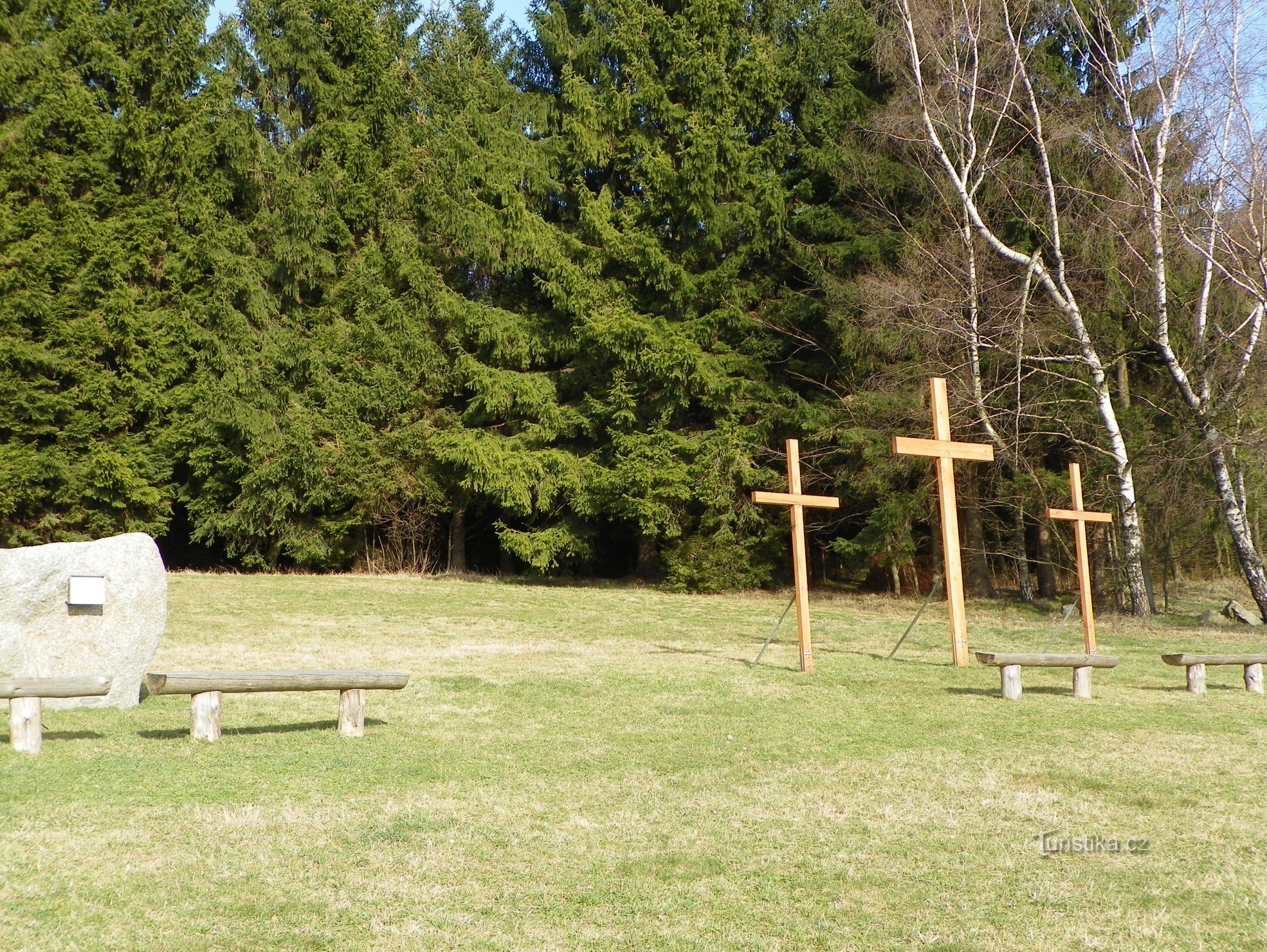 Das Ende des Kreuzwegs unter dem Harusberg