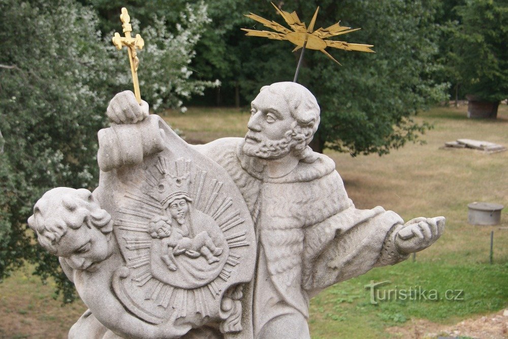 Kopie der Statue von St. Jan Nepomuk in Podiebrad