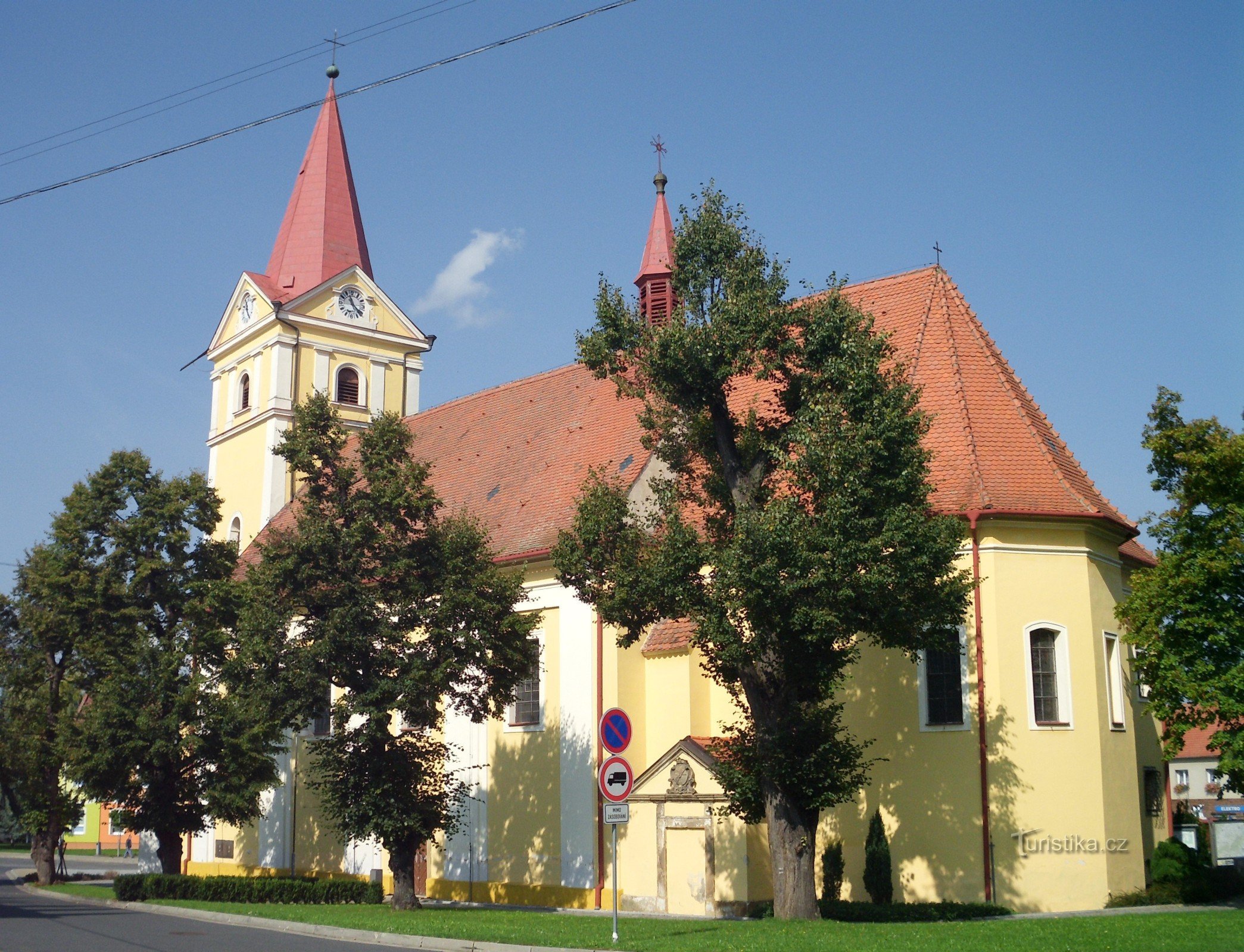 Koryčany - iglesia de St. Lorenzo