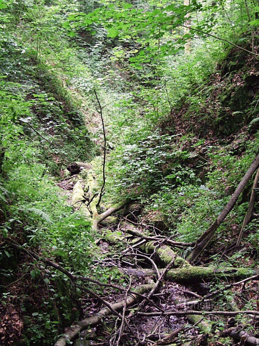 El lecho de la cascada de Samech