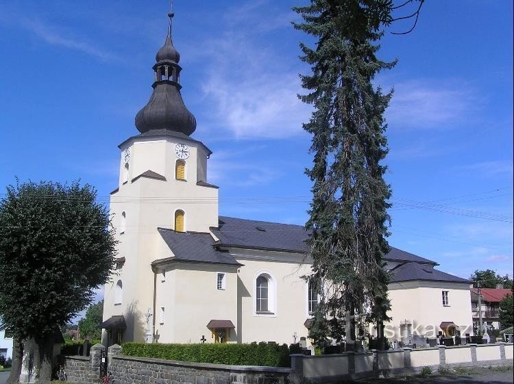 Kostel: Barokné kostel sv. Vavřince