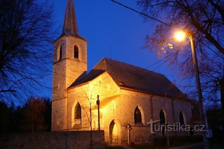 Kostel Nanebevzetí Panny Marie: kamenný kostel z r.1893