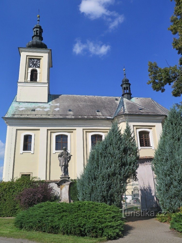 Kirche der Geburt von St. Johannes der Täufer (Blick von Süden)
