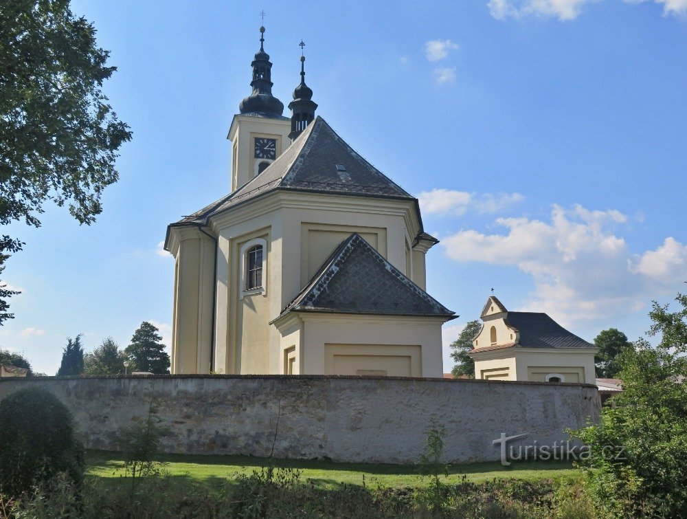 Kirche der Geburt von St. Johannes der Täufer (Blick von Osten)