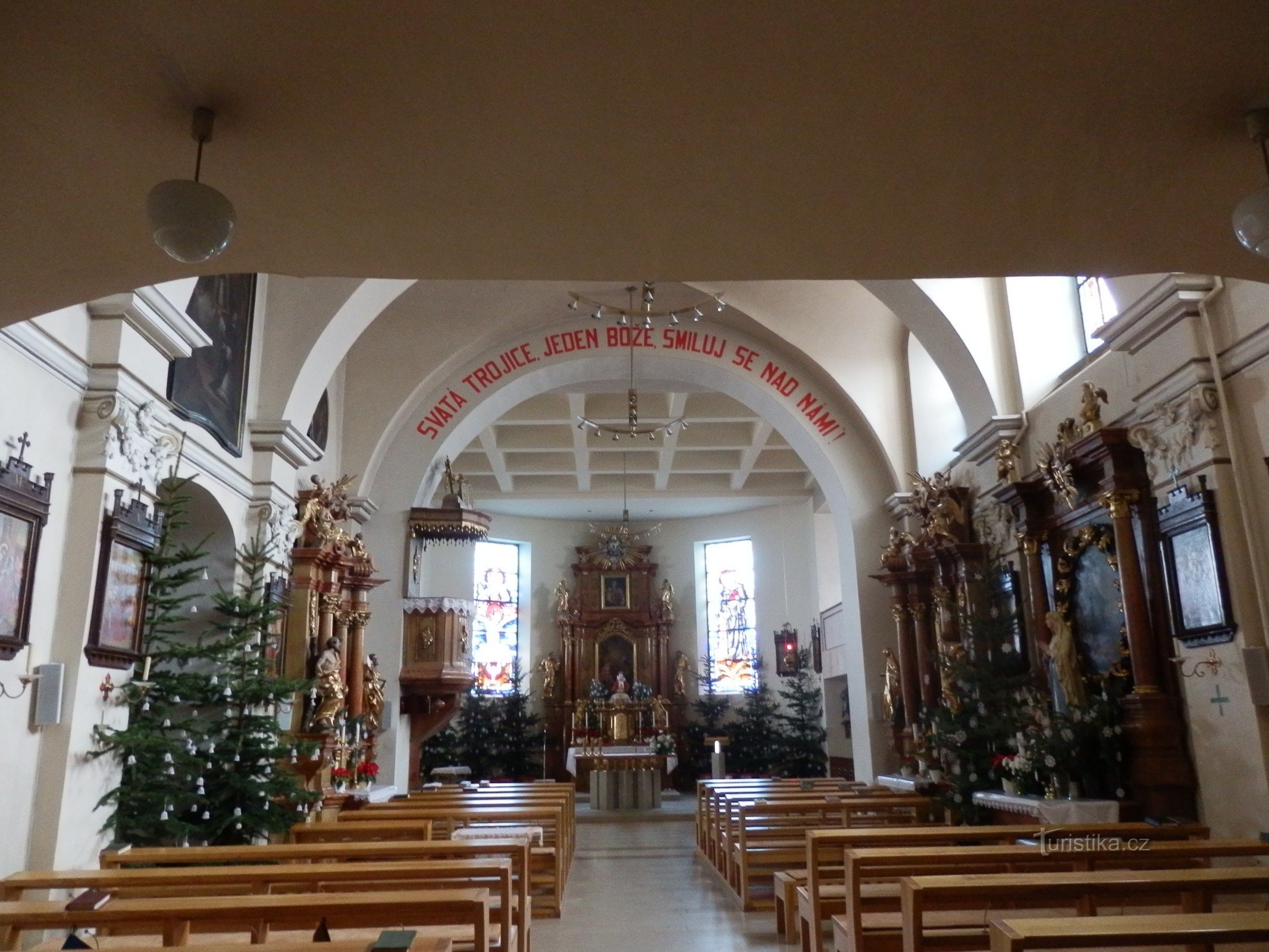 Kerk van de Heilige Drie-eenheid in Střelice