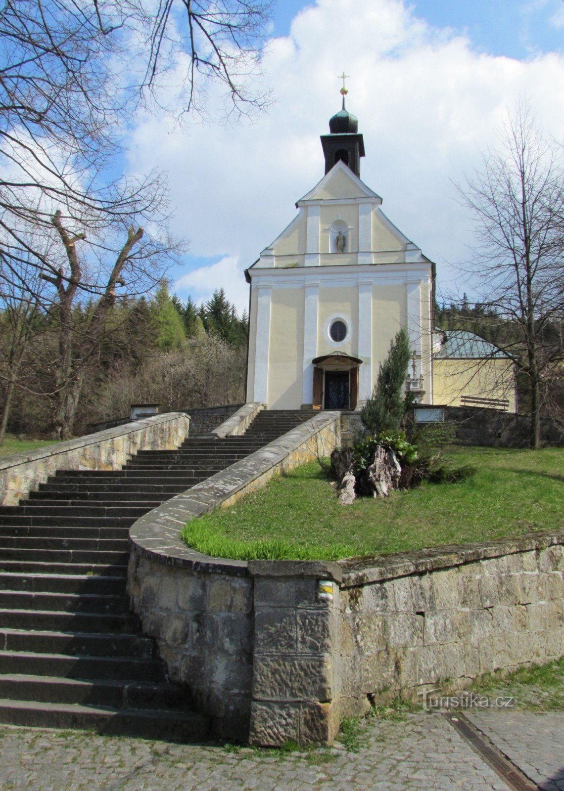 La Iglesia de Nuestra Señora de las Nieves en Malenisky cerca de Provodov