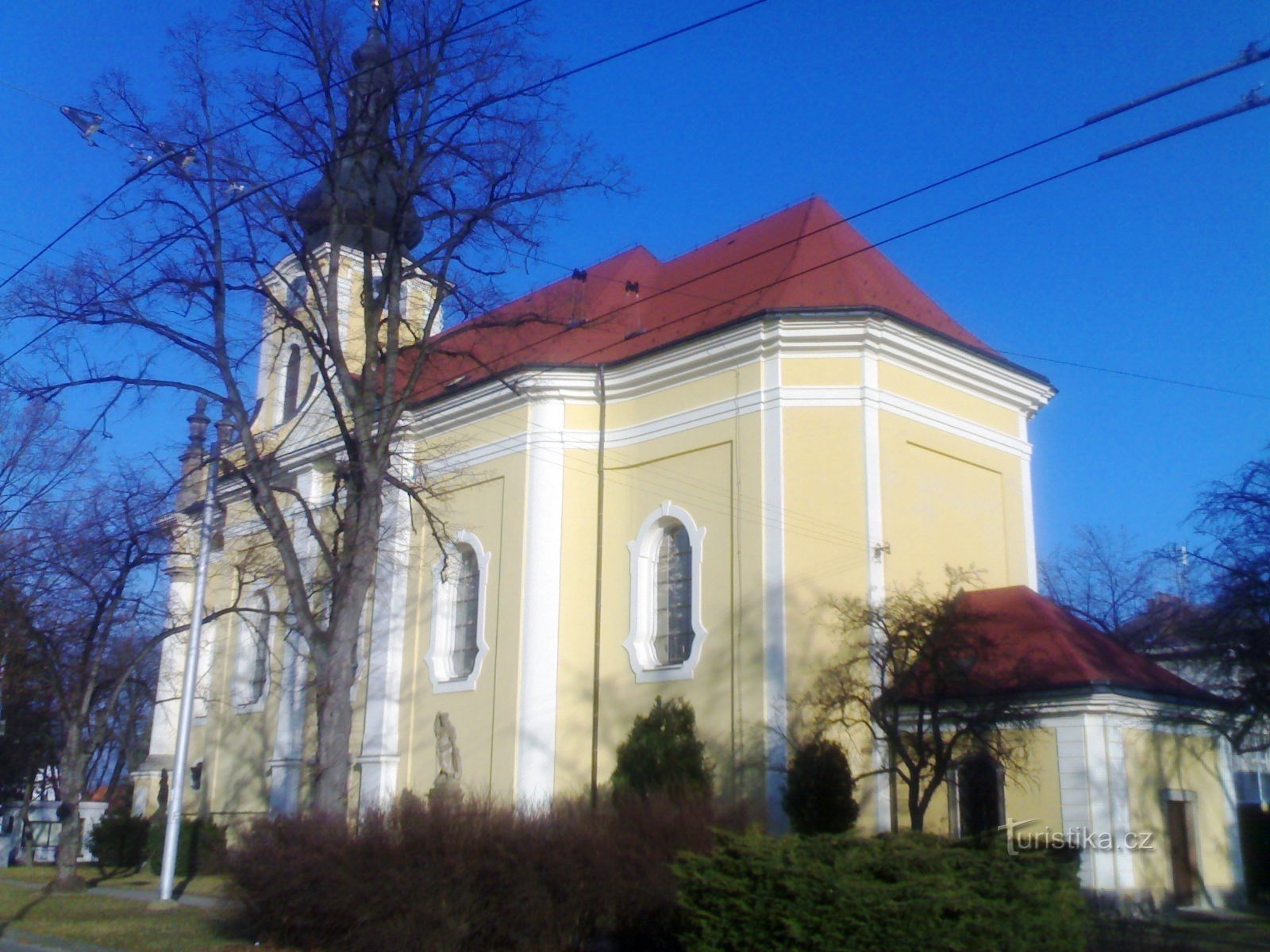 Pyhän kirkko Antonín Nové Hradec Královéssa