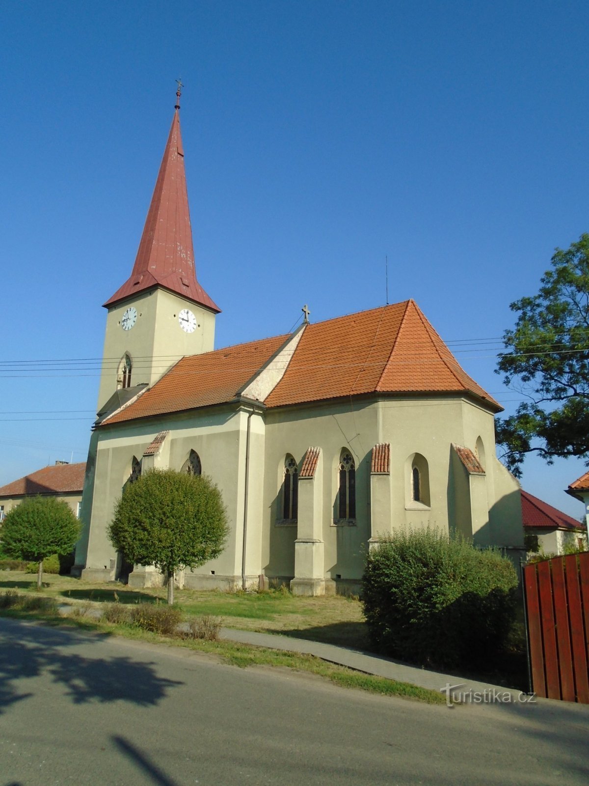 templom Szent Bartholomew (Kunětice, 5.9.2018.)