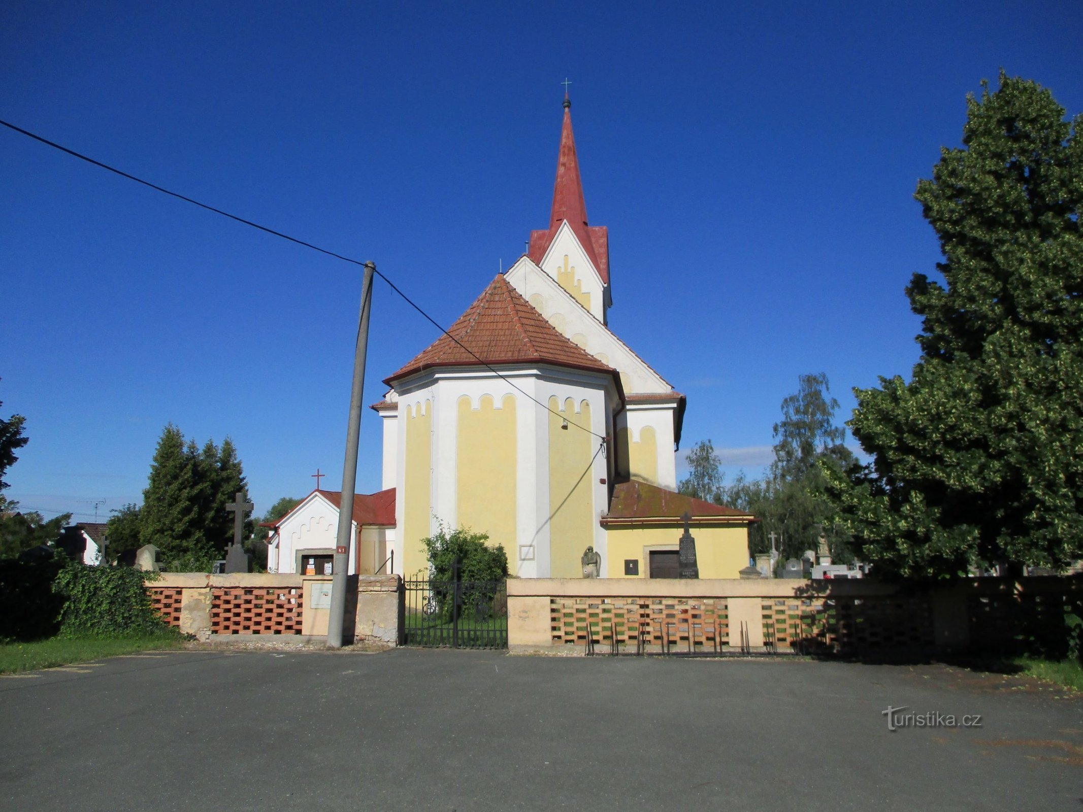 Kirche St. Filip und Jakub (Mlékosrby, 5.7.2020)