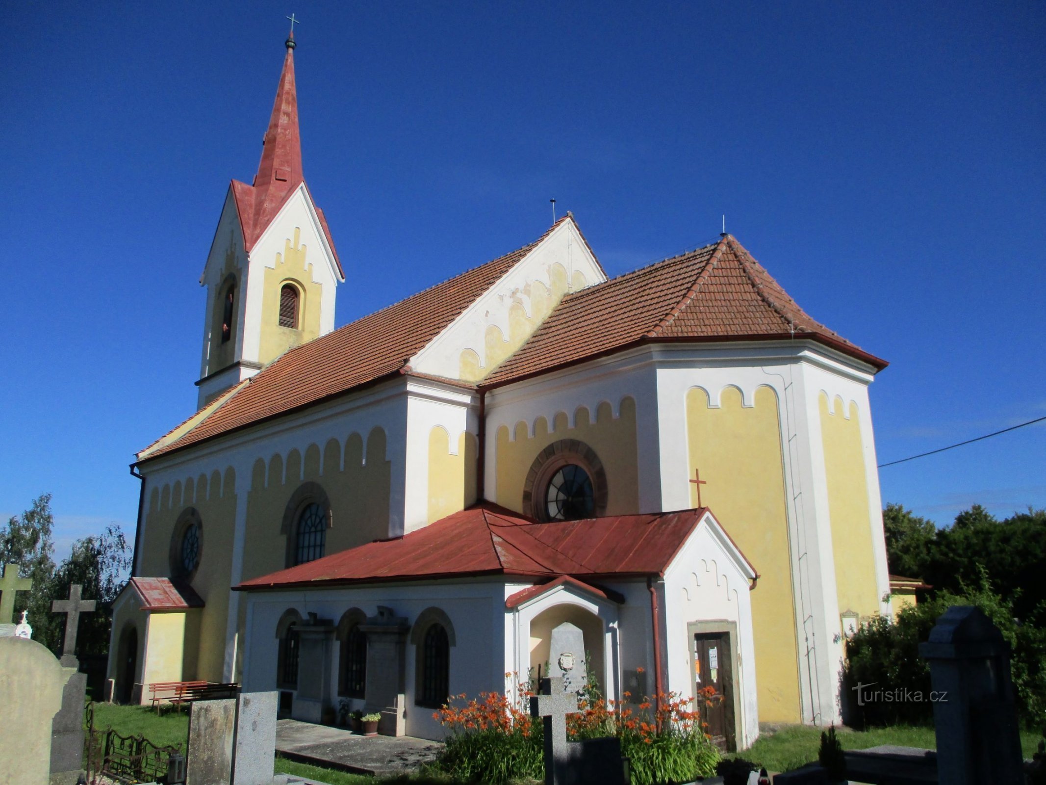 Kirche St. Filip und Jakub (Mlékosrby, 5.7.2020)