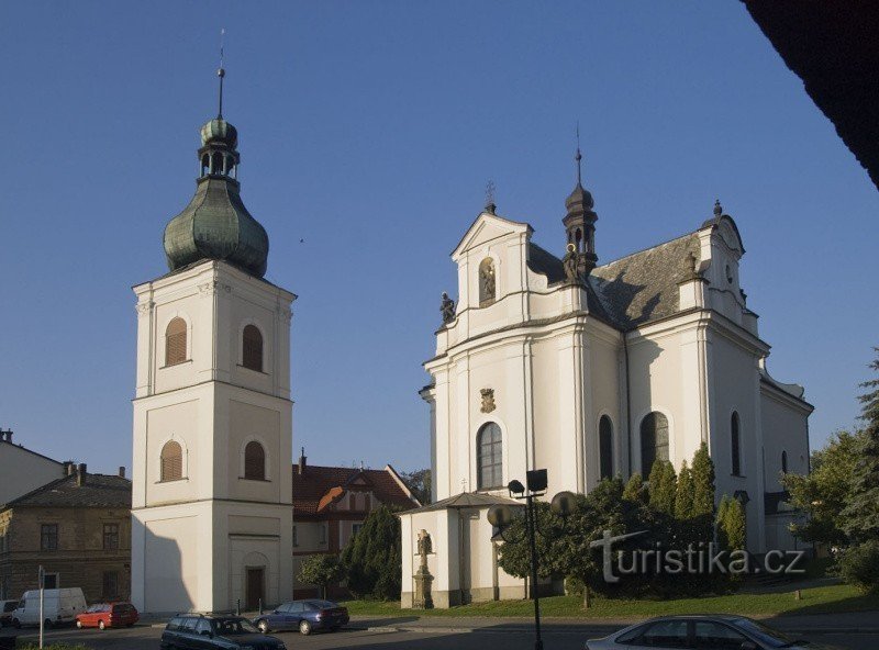 Church of St. František Serafínský with the bell tower