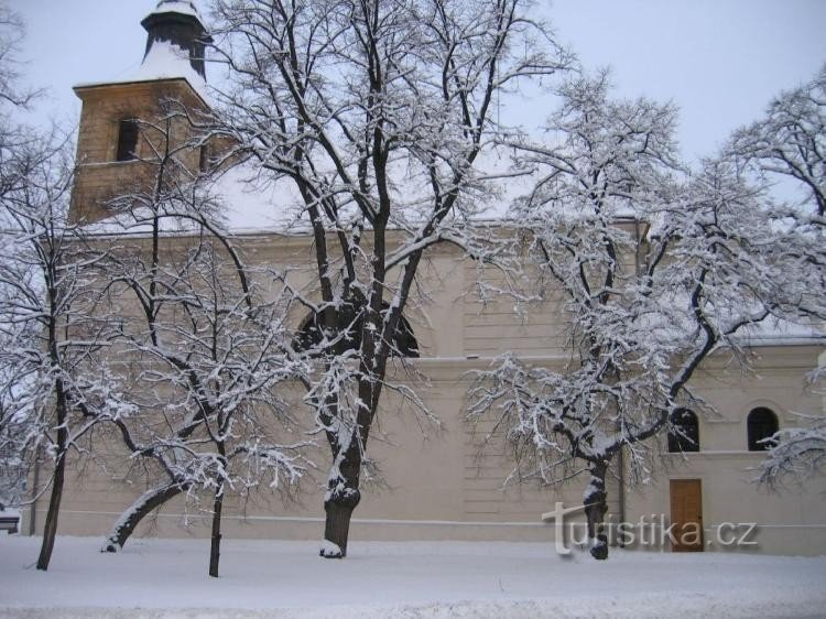 Kyrkan St. Jakub: Utsikt från söder