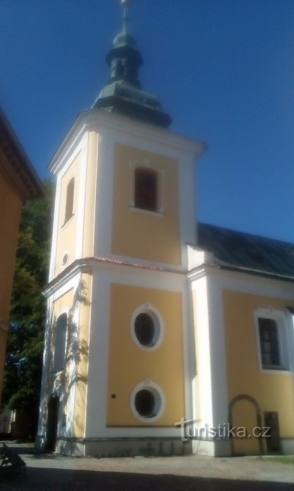 templom Szent Jakub Přeloučban