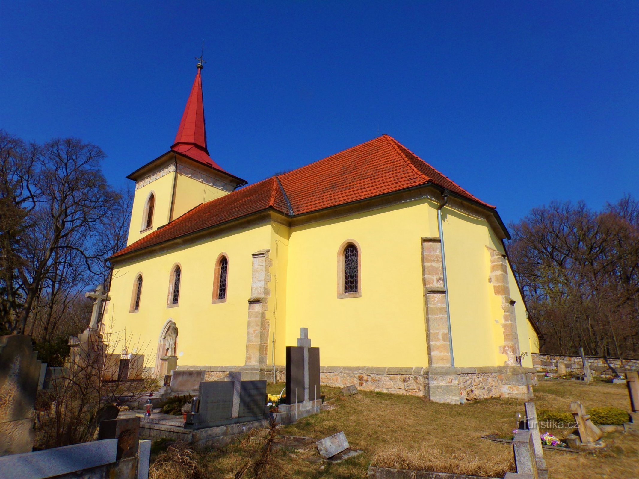 templom Szent Nagy Jakab és St. Ondřej (Červená Třemešná, 25.3.2022.)