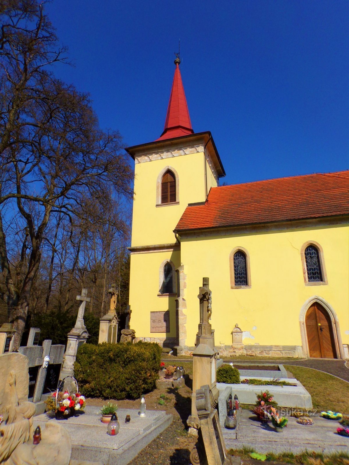 templom Szent Nagy Jakab és St. Ondřej (Červená Třemešná, 25.3.2022.)
