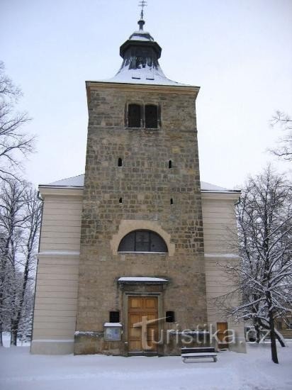 Igreja de St. Jacob: Tower - a parte mais antiga da igreja de St. jakub