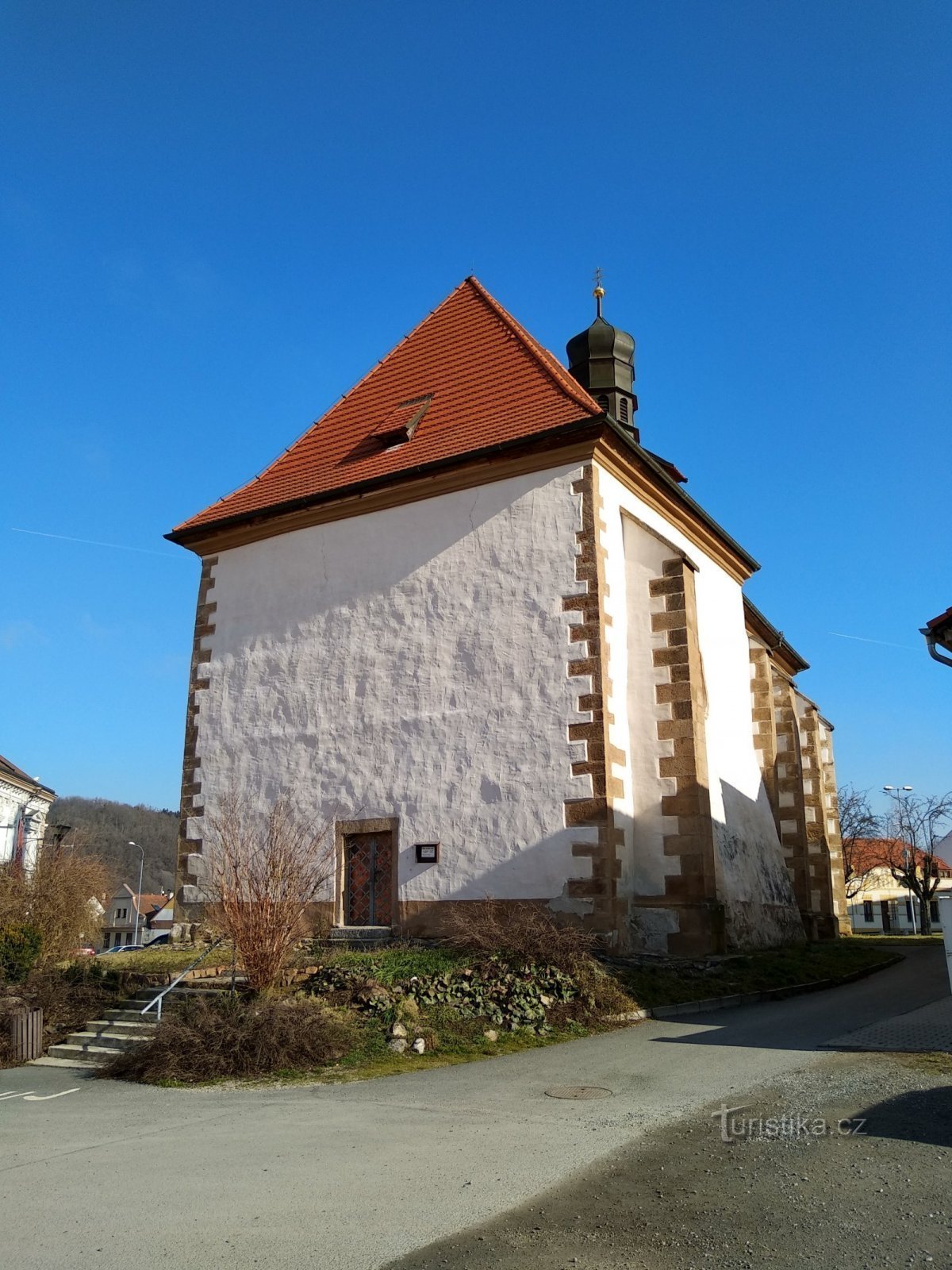 kirche st. Johannes der Täufer auf dem Platz in Staré Plzeň