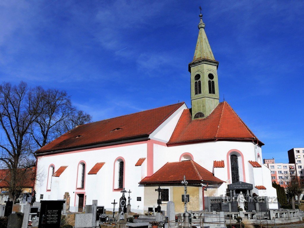 Cerkev sv. Janeza Krstnika, pogled od JV