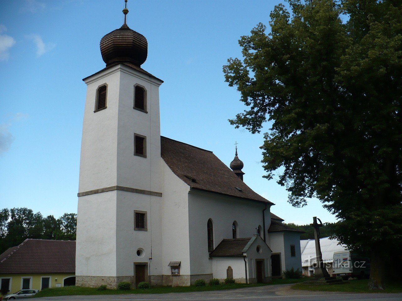 templom st. Keresztelő János Český Rudolecben