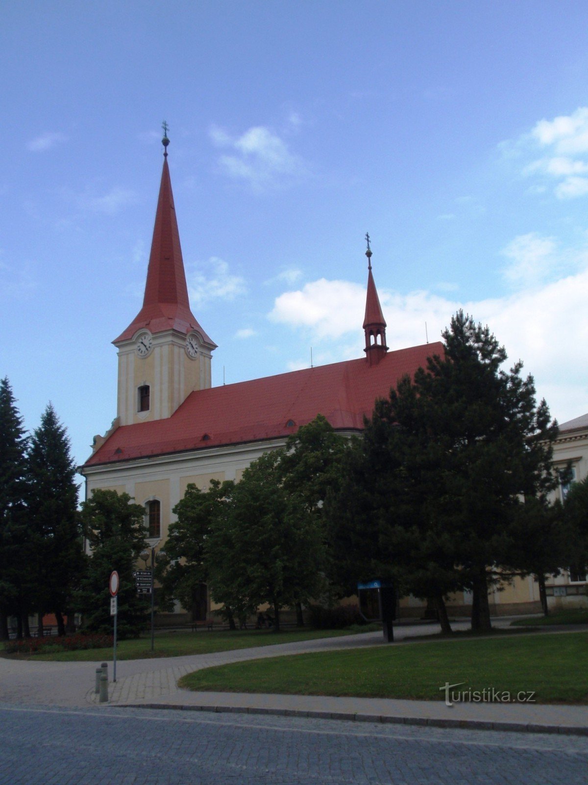 templom Szent Jiljí Bystřice pod Hostýnemben