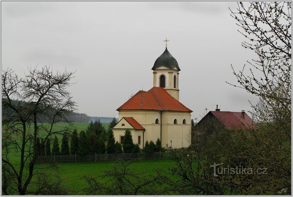 templom Szent Jiří Hřídelecben